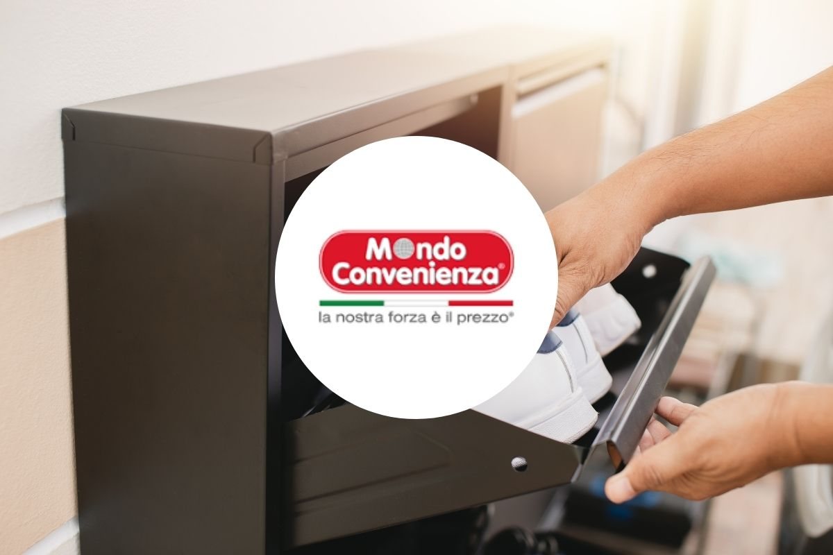 scarpiera e logo di mondo convenienza