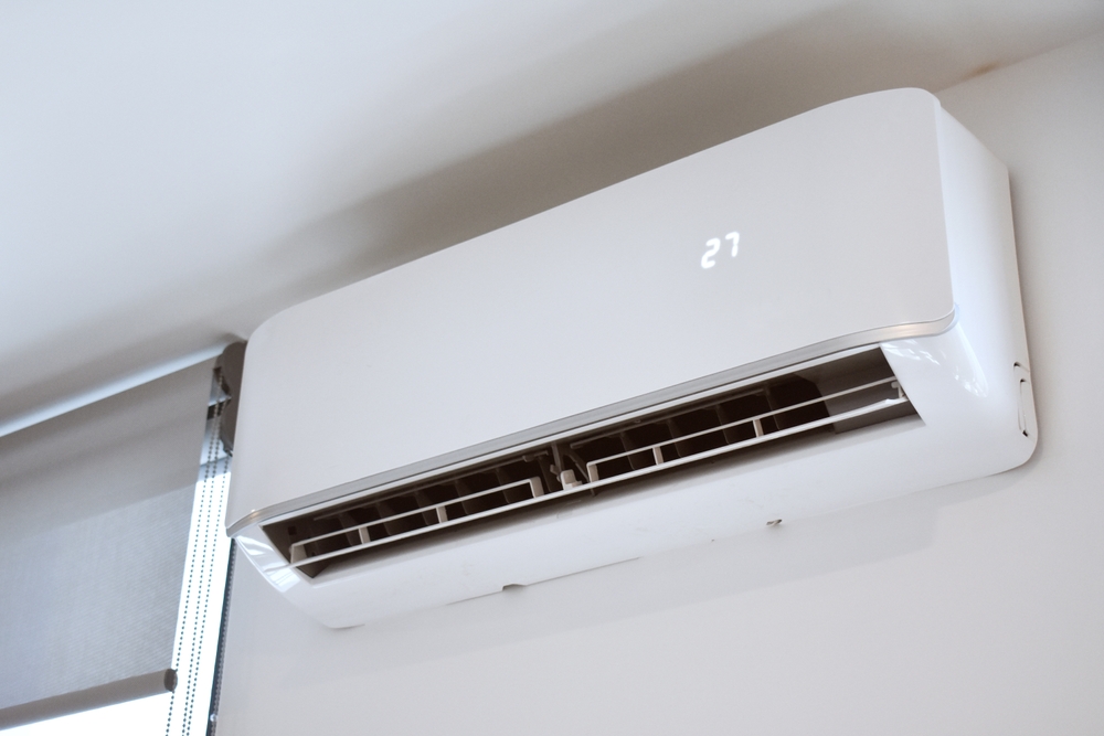 Dispositivo del condizionatore d'aria con un display a casa impostazione 